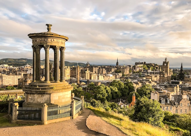 Edinburgh city from above